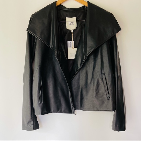 Jack by BB Dakota Jackets & Blazers - NWT Black Faux Leather Jacket (L)